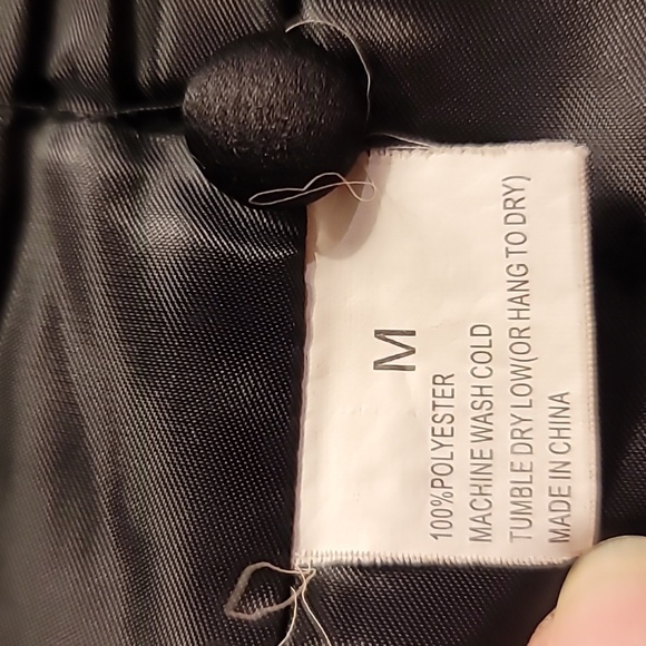 Formal Fashions vest mens size 49 black polyester satin adjustable back waist - Picture 4 of 6